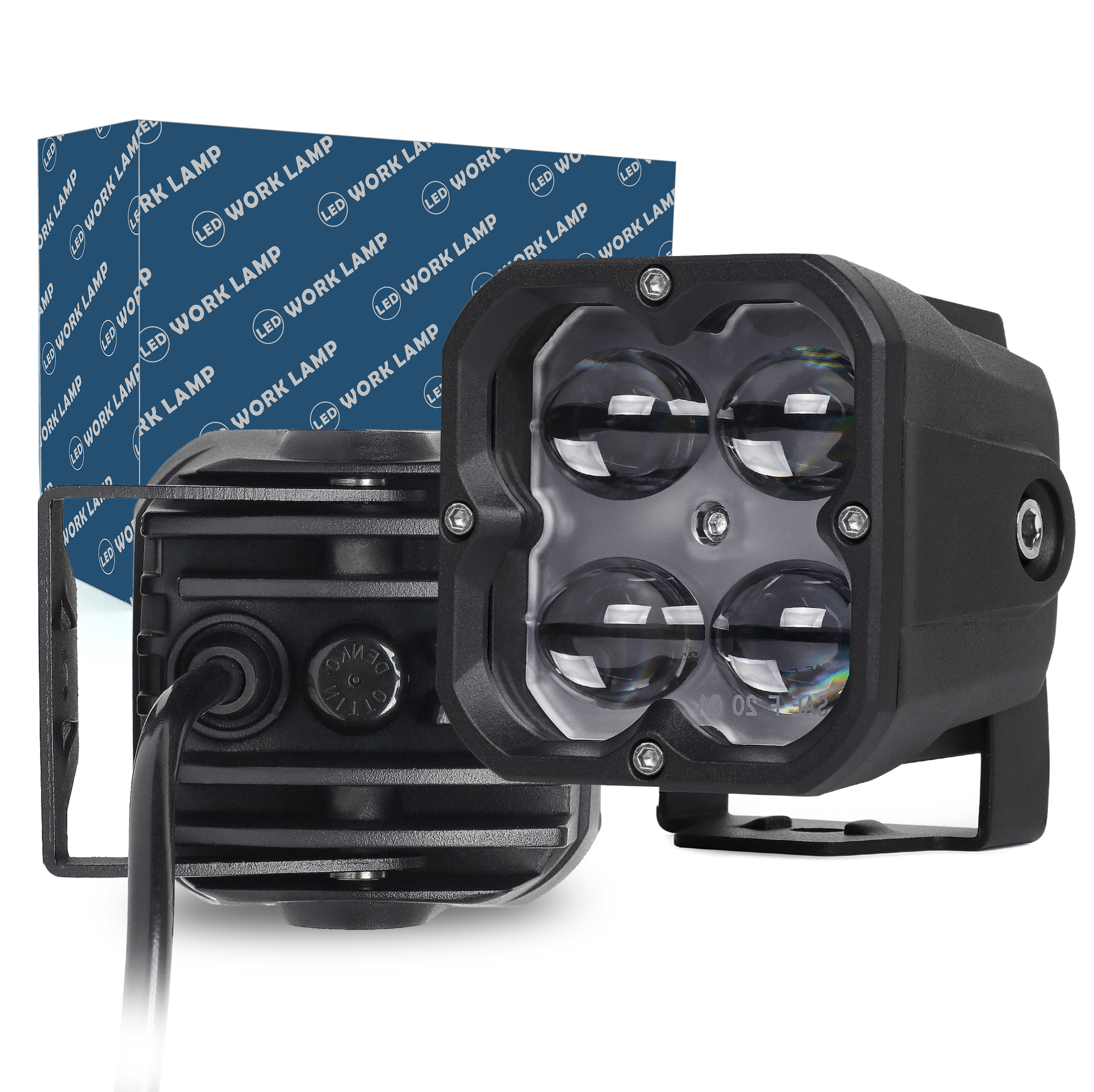 Premium 5G  3″  20W  LED Pod Cube Lights Fog Beam