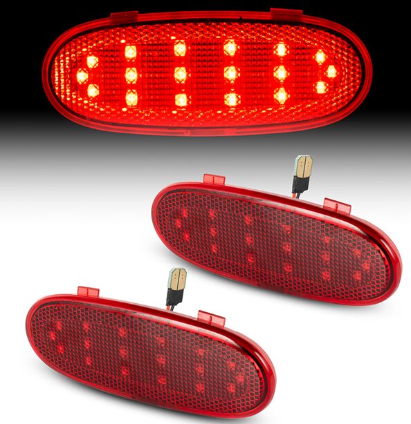 Dodge Ram 1500-3500  Front LED  Door Panel Reflector Red  lens 
Clear  lens 