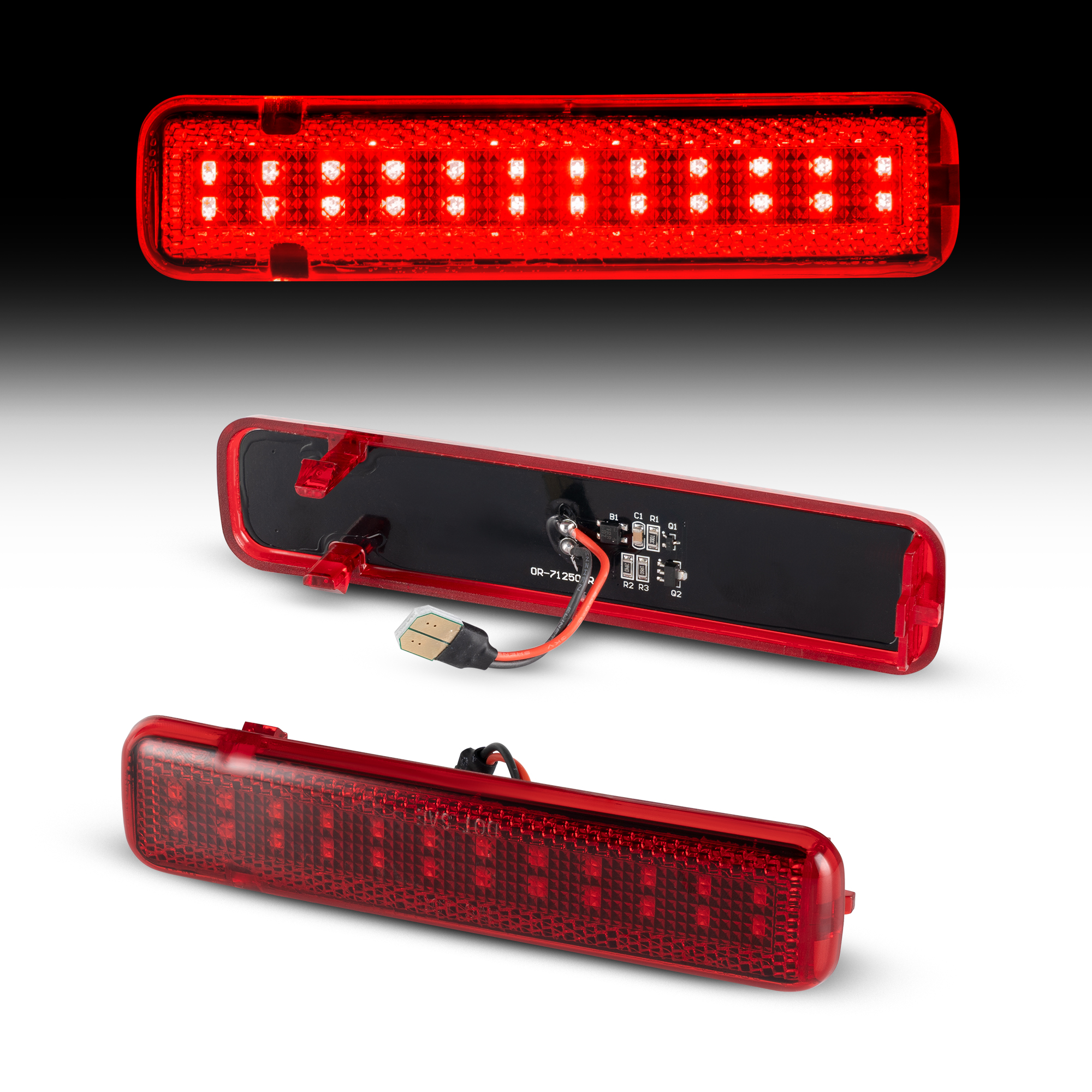 Chevy Silverado  LED   Rear Door Panel Light  Reflector red lens
 Clear  lens