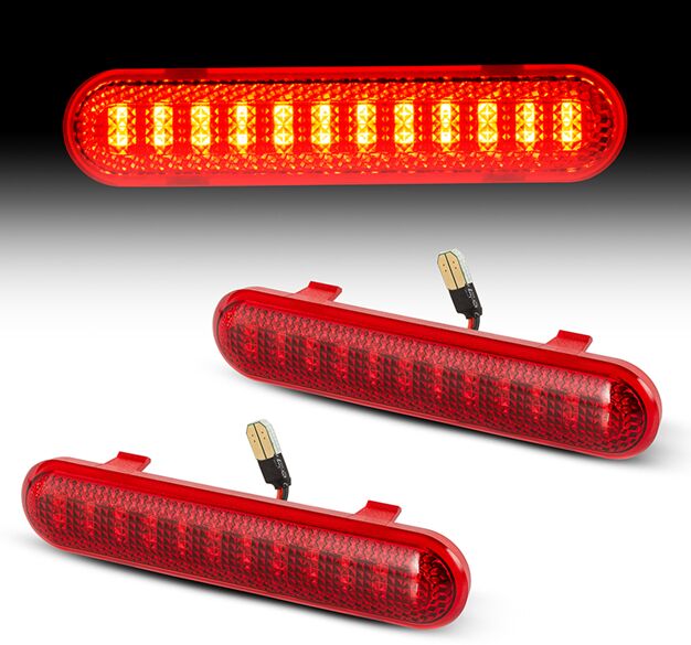 Chevy Silverado  LED Door Paner Light Reflector Red Lens
Clear Lens