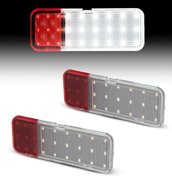 Ford Expedition Front LED  Door Light Reflector RED+CLEAR LENS
CLEAR LENS
