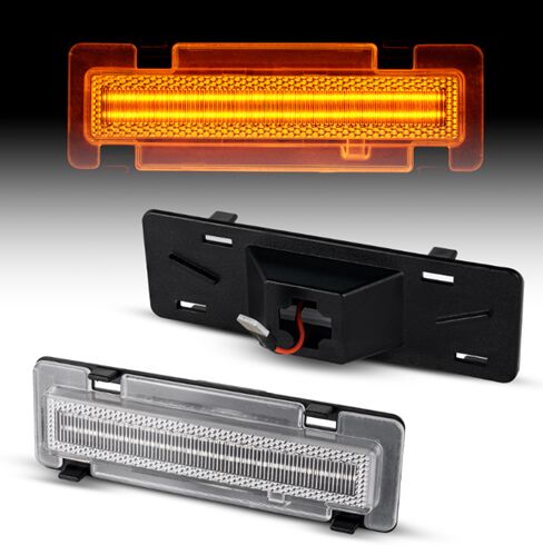 Chevy Camaro Front Bumper LED Side Marker
(Clear Len)(Smoked Len)(amber Len)
1set=2pcs 