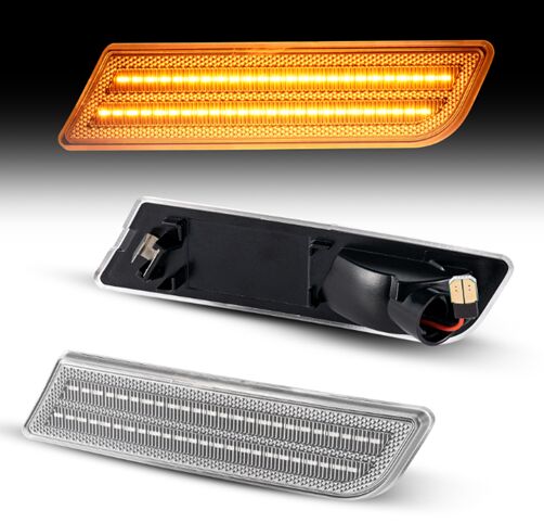 Ford Transit Front Bumper LED Side Marker
(Clear Len)(Smoked Len)(amber Len)(Clear Len)
1set=2pcs 
Marker1set=2pcs 