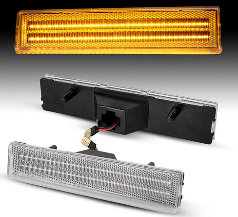 Ford Bronco 1986 LED Bumper Side Marker
(Clear Len)(Smoked Len)(amber Len)
1set=2pcs 