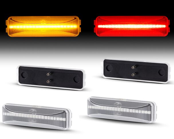 Dodge Ram 2500 Bumper LED side marker
(Clear Len)(Smoked Len)
1set=4pcs
2PCS RED LEN+2PCS AMBER LEN