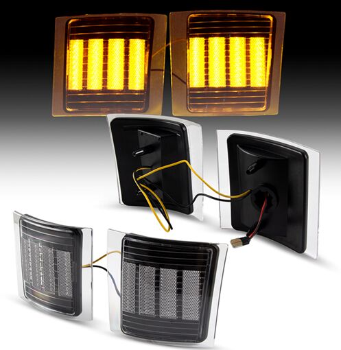 Chevrolet Silverado  LED  Front Corner Light Set
(Clear Len)(Smoked Len)(amber  Len)
1set=4pcs 