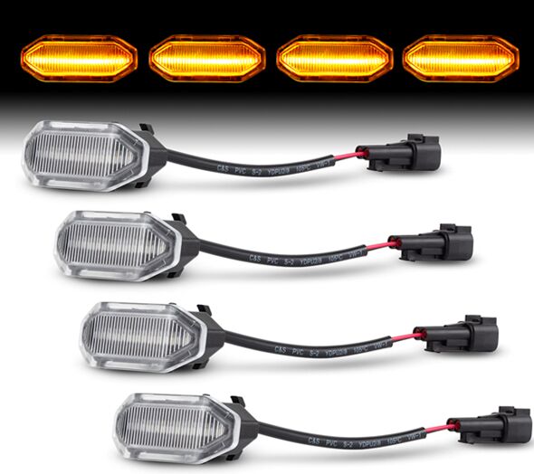 Ford Mustang Front LED Grille Light
(Clear Len)(Smoked Len)(Orange Len)