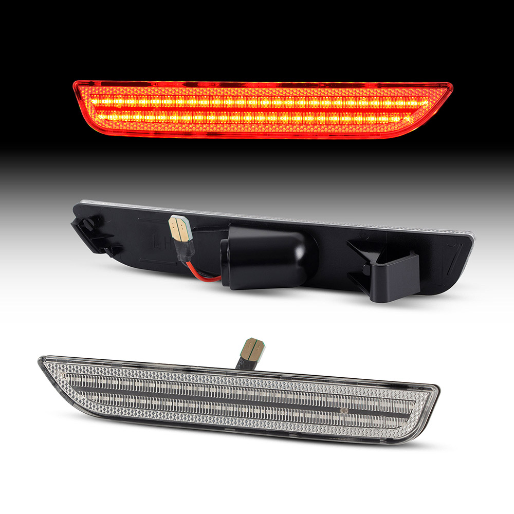 Ford Mustang 2010 LED Rear  Bumper Side  Marker 
(Clear Len)(Smoked Len)