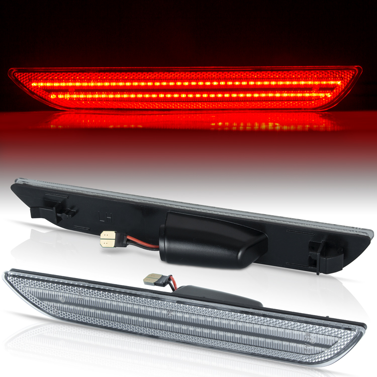 Ford Mustang 2015 LED Rear  Bumper Side  Marker 
(Clear Len)(Smoked Len)
