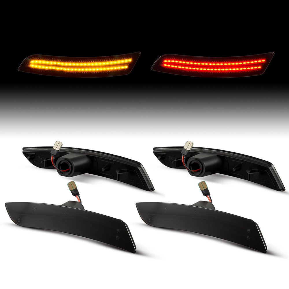 Chevrolet Camaro 2016 LED Front + Rear Bumper Side  Marker 
(Clear Len)(Smoked Len)