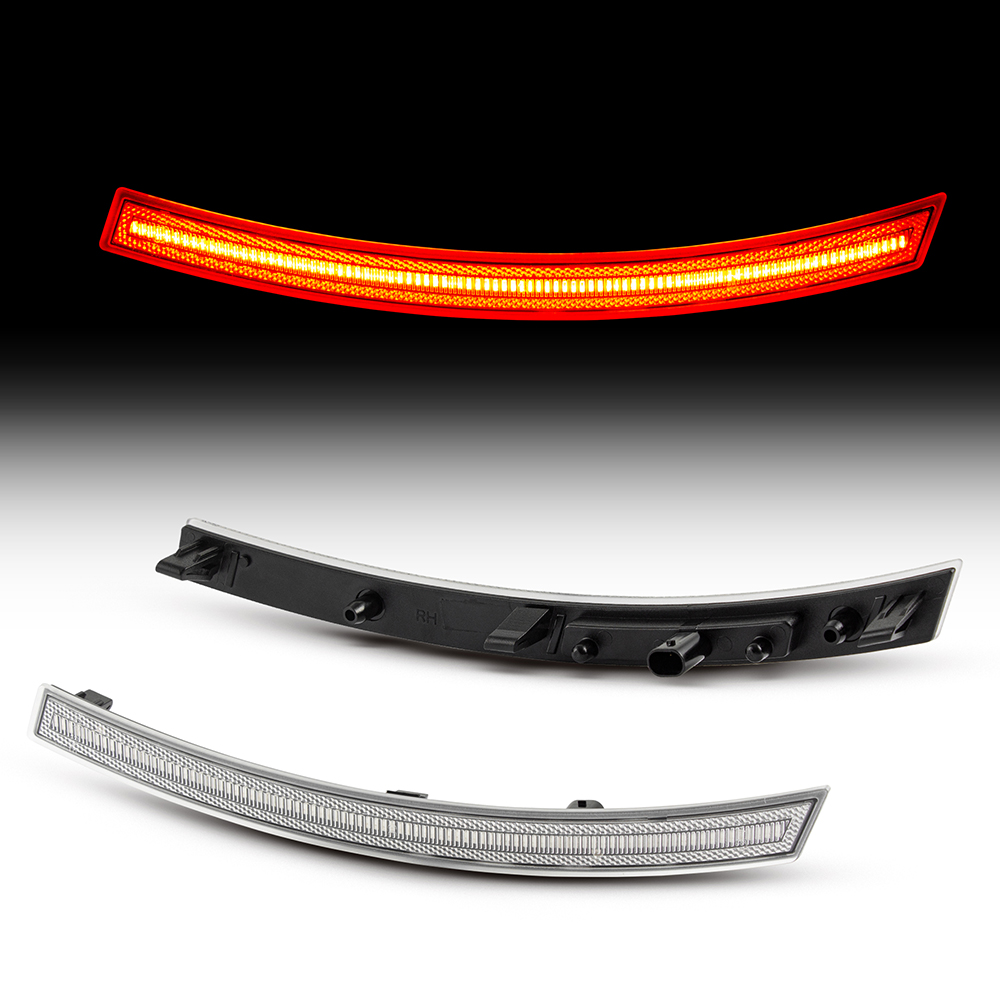 Chevrolet 
Corvette C7 Rear Bumper LED Side Marker 
(Clear Lens)（smoked lens)