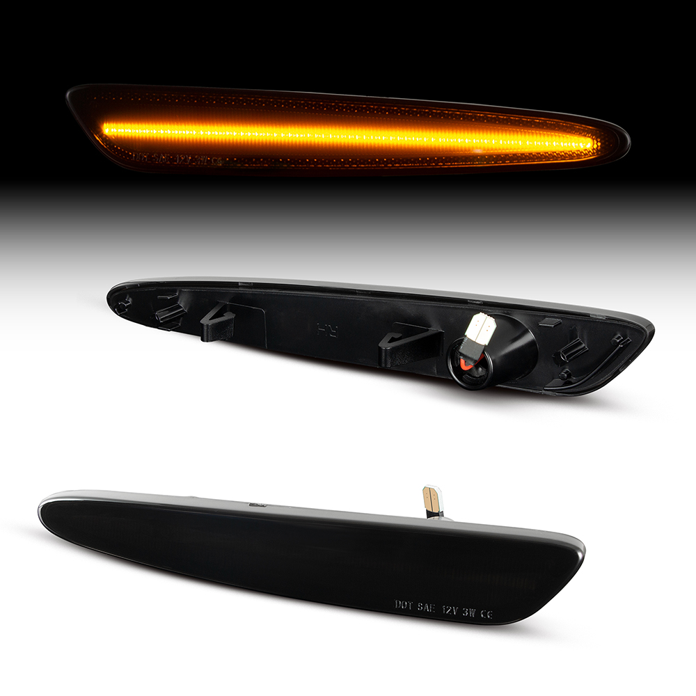 Chevrolet Corvette C6 LED Front Bumper Side  Marker Type-B
(Clear Len)(Smoked Len)(Yellow Len)