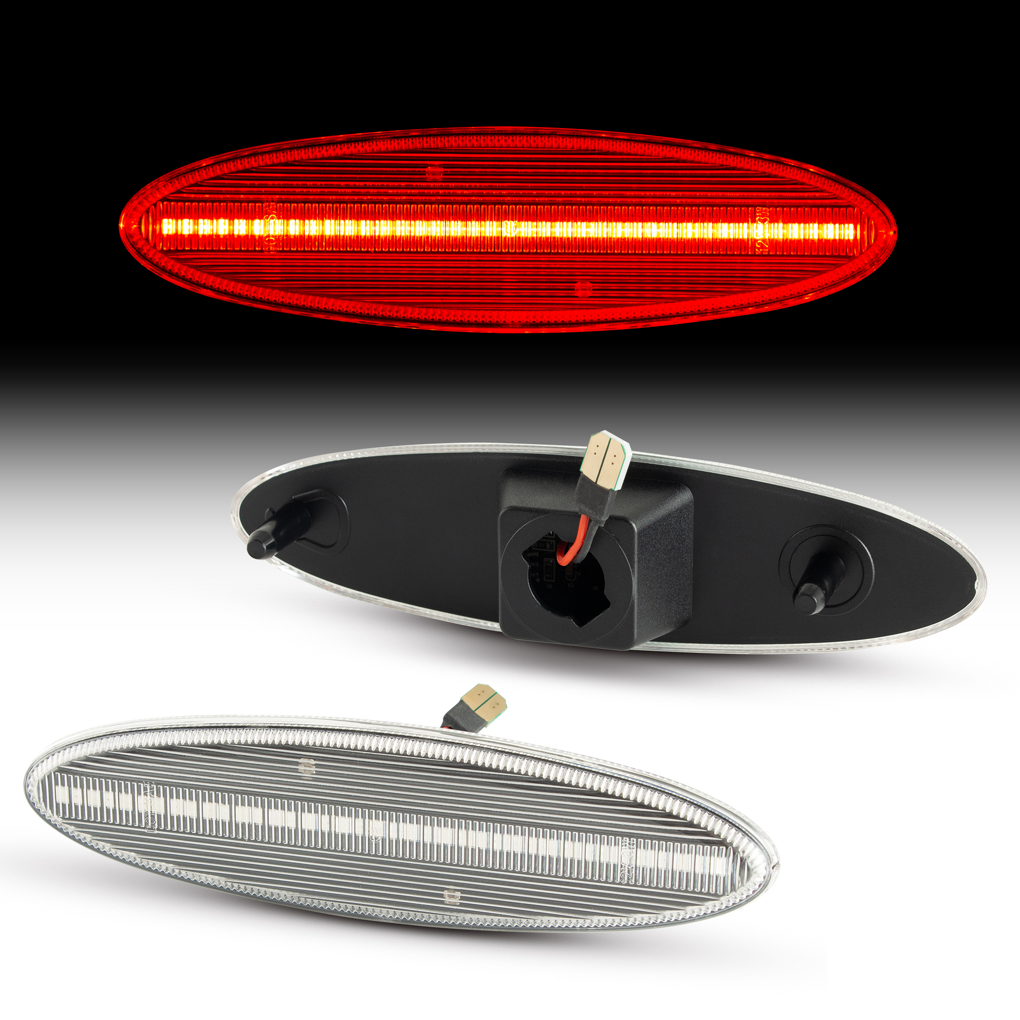Chevrolet Corvette C5 LED Rear Bumper  Side  Marker  Type-A
(Clear Len)(Smoked Len)(Red Len)