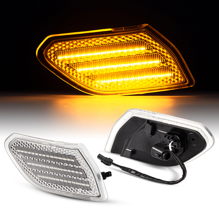 Jeep
JL wrangler 2018 LED Front Bumper Side  Marker 
(Clear Len)(Smoked Len)(Yellow Len)