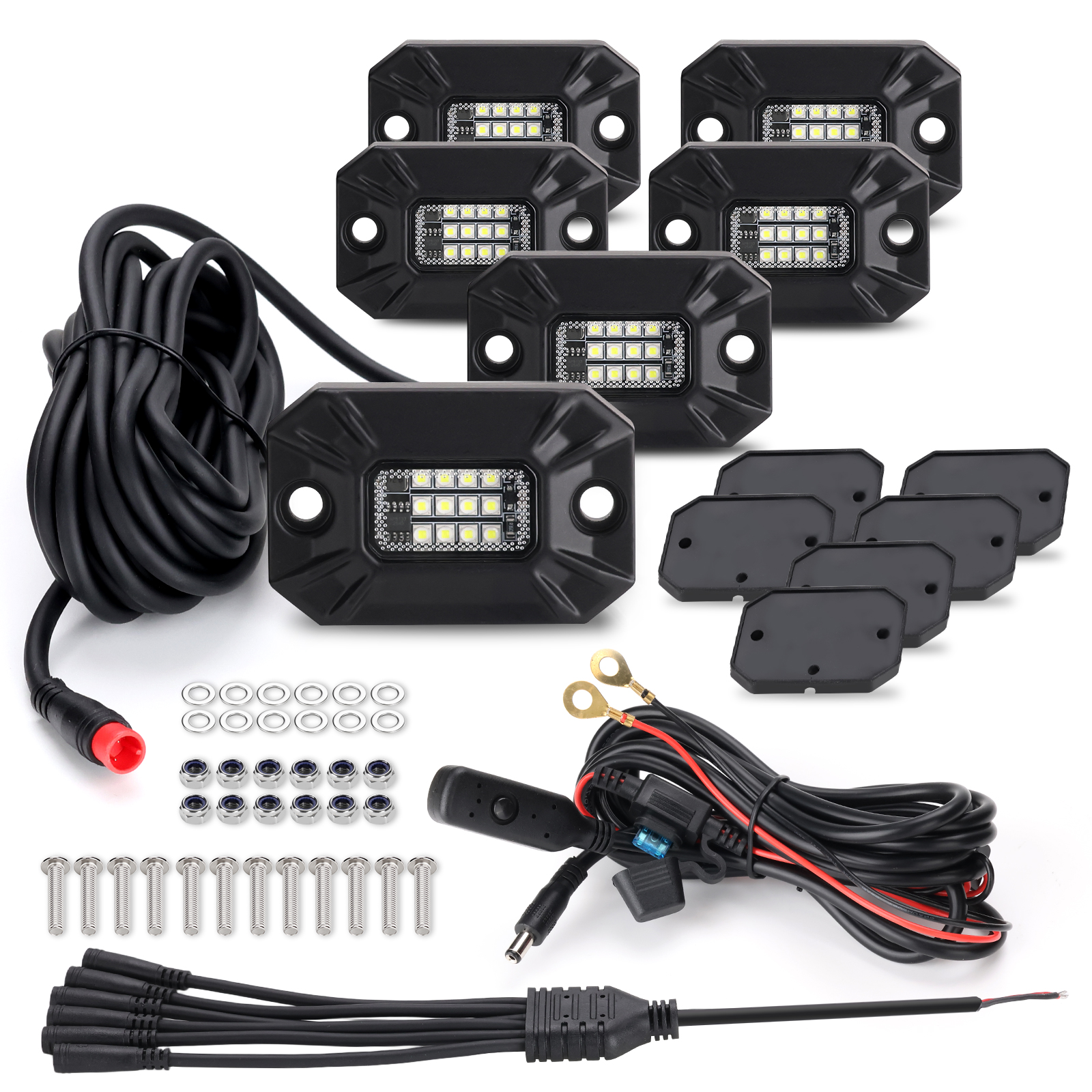 PL-S9 Super Sport  2″ LED Rock Light 6 POD Kits
