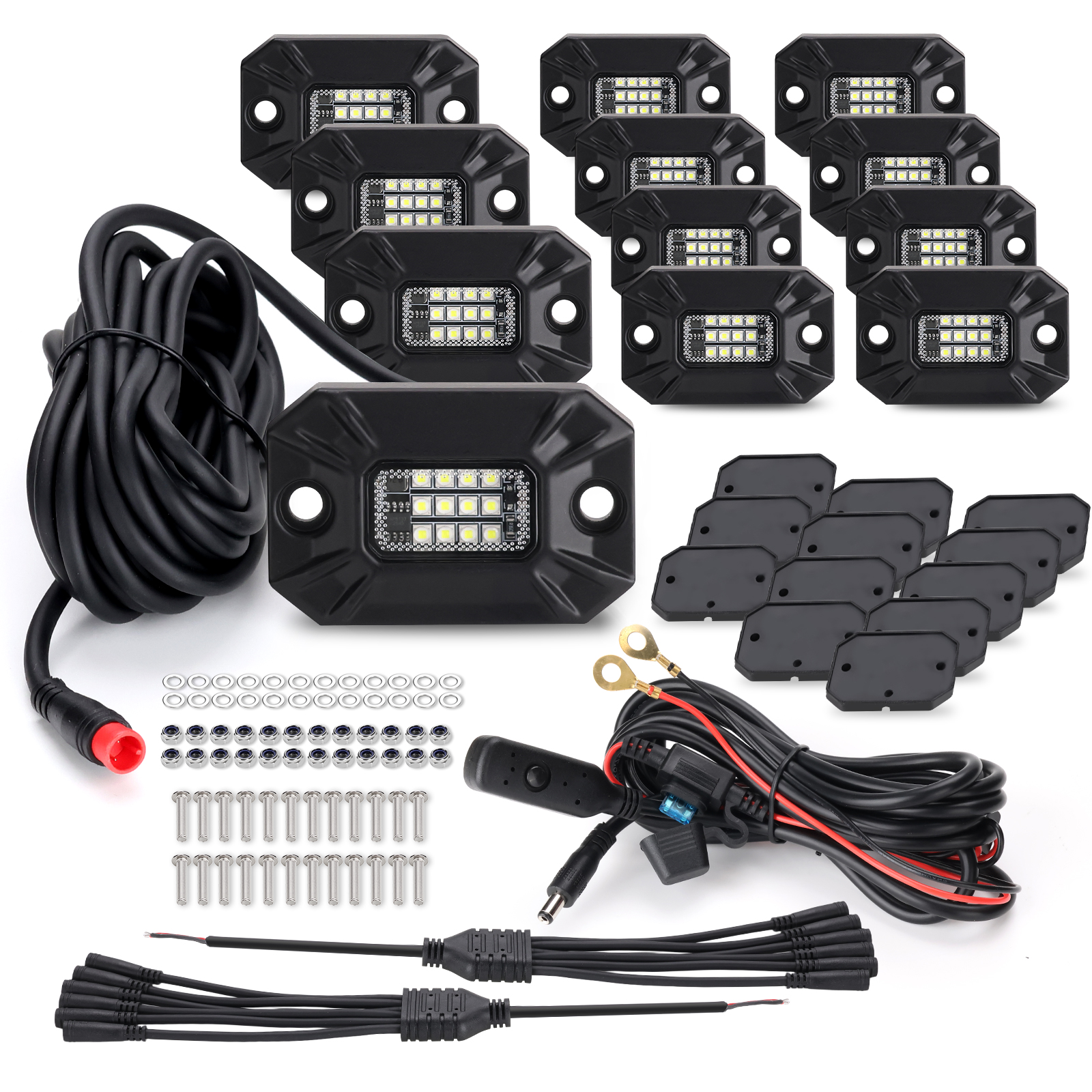 PL-S9 Super Sport  2″ LED Rock Light 12 POD Kits