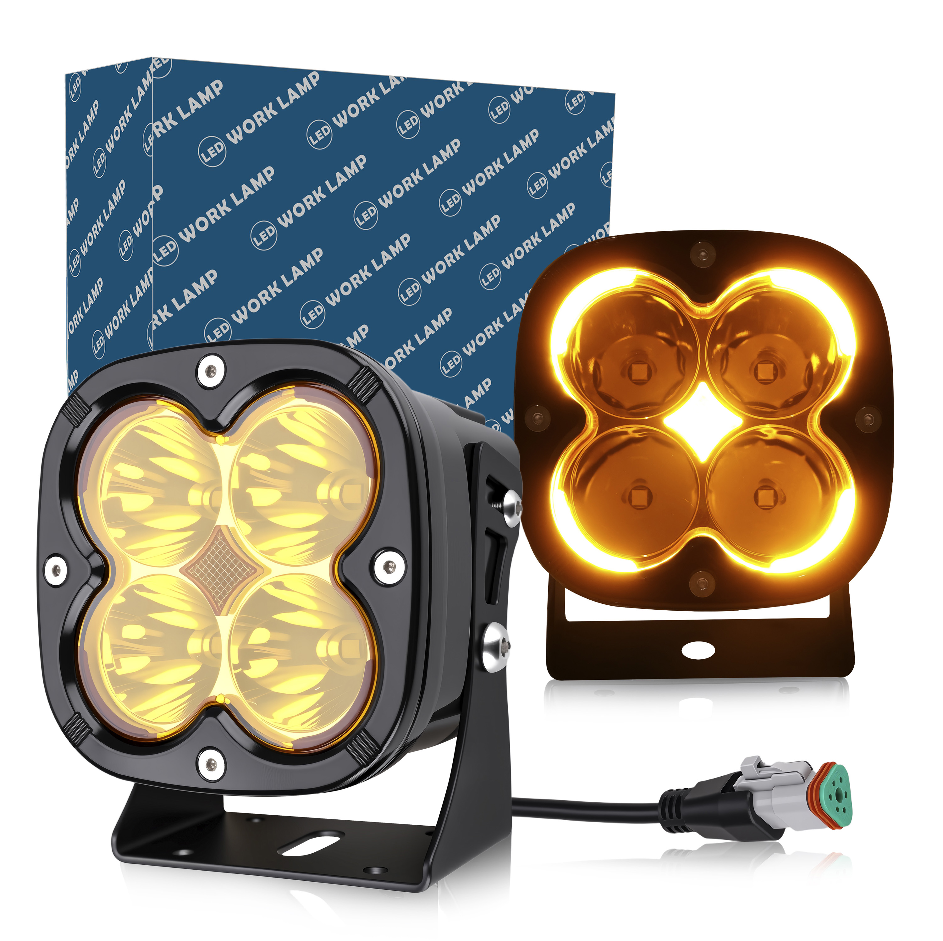 G11  5″ 80W LED Work  Light Spot Beam - (Yellow)